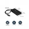 StarTech.com USB-C multiport adaptér – USB-C cestovná dokovacia stanica s 4K HDMI – 60 W Power Delivery Pass-Through, GbE, 2 porty USB-A 3.0 hub – prenosný mini USB Type-C dock pre notebooky