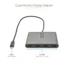 StarTech.com USB-C na Quad HDMI adaptér, USB-C na 4x HDMI monitor konvertor pre Windows (bez podpory pre macOS/ChromeOS/Linux) - TAA