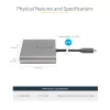 StarTech.com USB-C na Quad HDMI adaptér, USB-C na 4x HDMI monitor konvertor pre Windows (bez podpory pre macOS/ChromeOS/Linux) - TAA