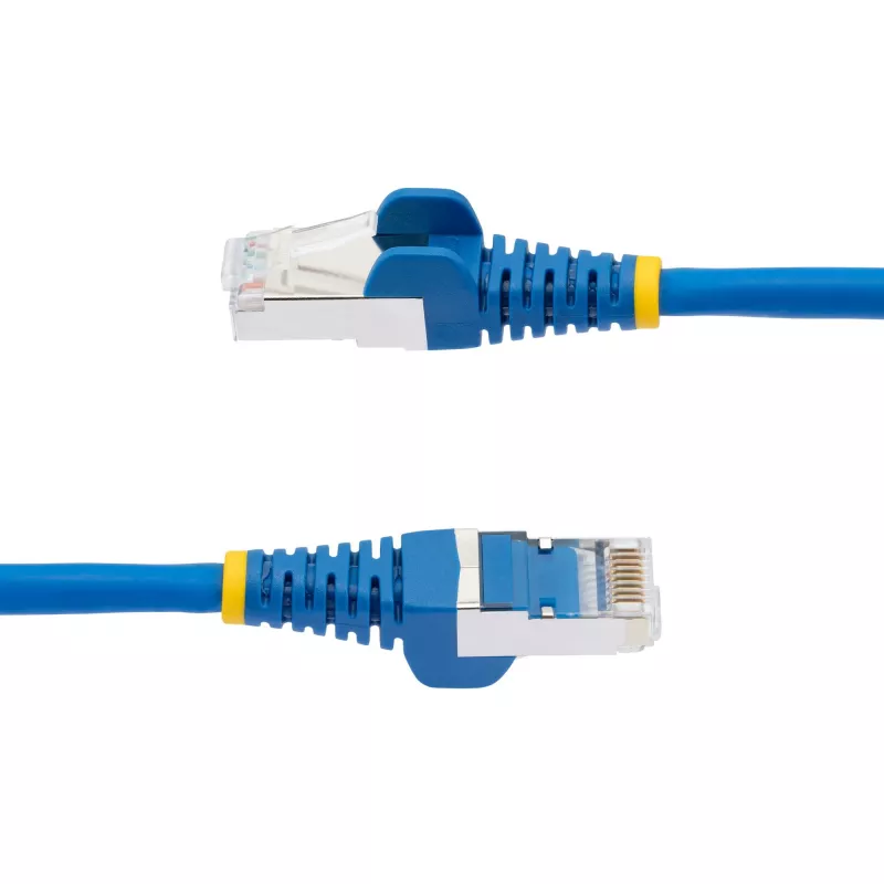 StarTech.com 50cm CAT6a Ethernet kábel – modrý – Low Smoke Zero Halogen (LSZH) – 10GbE 500MHz 100W PoE++ RJ-45 bez zaistenia s odľahčením ťahu S/FTP sieťový patch kábel