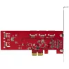 StarTech.com SATA PCIe karta - 10-portová PCIe SATA rozširujúca karta - 6 Gbit/s - Low-/Full-Profile - naskladané SATA konektory - ASM1062 Non-RAID - PCI Express na SATA konvertor/adaptér