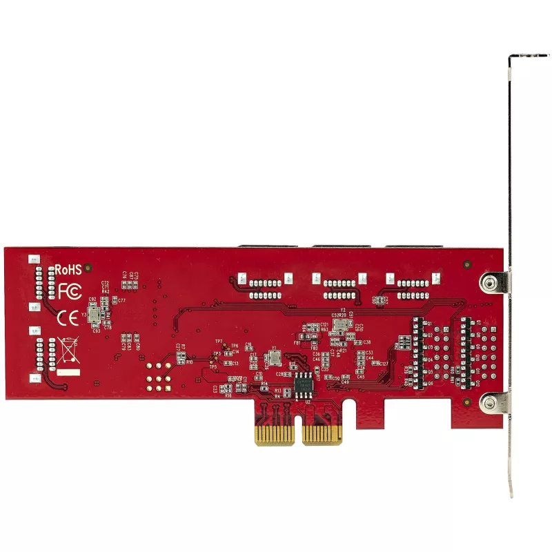 StarTech.com SATA PCIe karta - 10-portová PCIe SATA rozširujúca karta - 6 Gbit/s - Low-/Full-Profile - naskladané SATA konektory - ASM1062 Non-RAID - PCI Express na SATA konvertor/adaptér