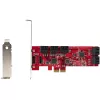 StarTech.com SATA PCIe karta - 10-portová PCIe SATA rozširujúca karta - 6 Gbit/s - Low-/Full-Profile - naskladané SATA konektory - ASM1062 Non-RAID - PCI Express na SATA konvertor/adaptér