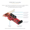 StarTech.com SATA PCIe karta - 10-portová PCIe SATA rozširujúca karta - 6 Gbit/s - Low-/Full-Profile - naskladané SATA konektory - ASM1062 Non-RAID - PCI Express na SATA konvertor/adaptér