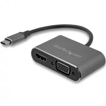 StarTech.com USB-C na VGA a HDMI adaptér - 2-in-1 - 4K 30Hz - Space Grey