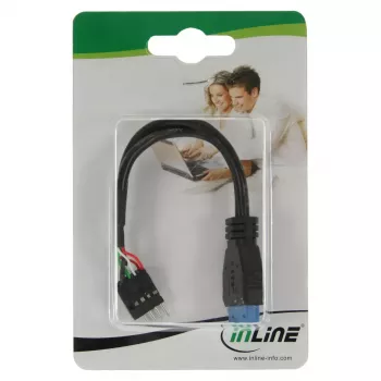InLine USB 3.0 na 2.0 adaptér interný USB 3.0 / 2x USB 2.0 Pin-Header, 0,15 m