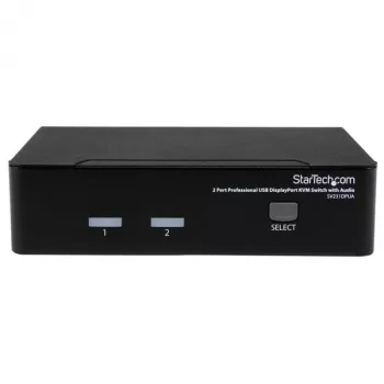 StarTech.com 2-portový profesionálny USB DisplayPort KVM prepínač s audiom