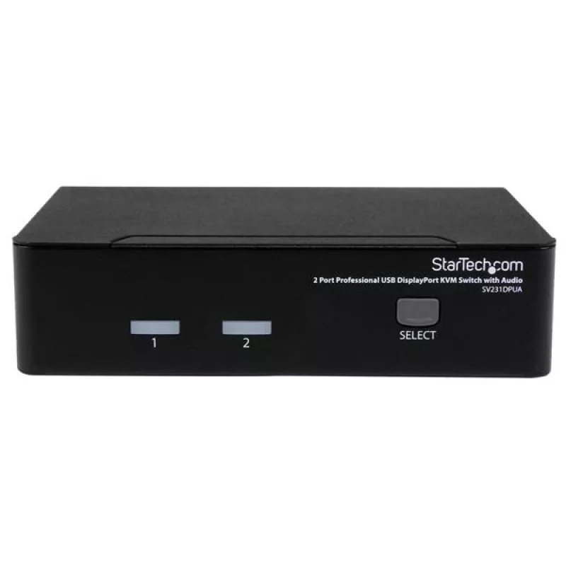 StarTech.com 2-portový profesionálny USB DisplayPort KVM prepínač s audiom