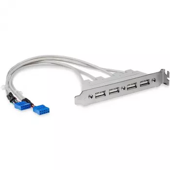 StarTech.com 4 port USB A samica slot plate adaptér, 0,286 m, CE, UL, REACH, RoHS, -5 - 40 °C, -5 - 80 °C, 20 - 60%