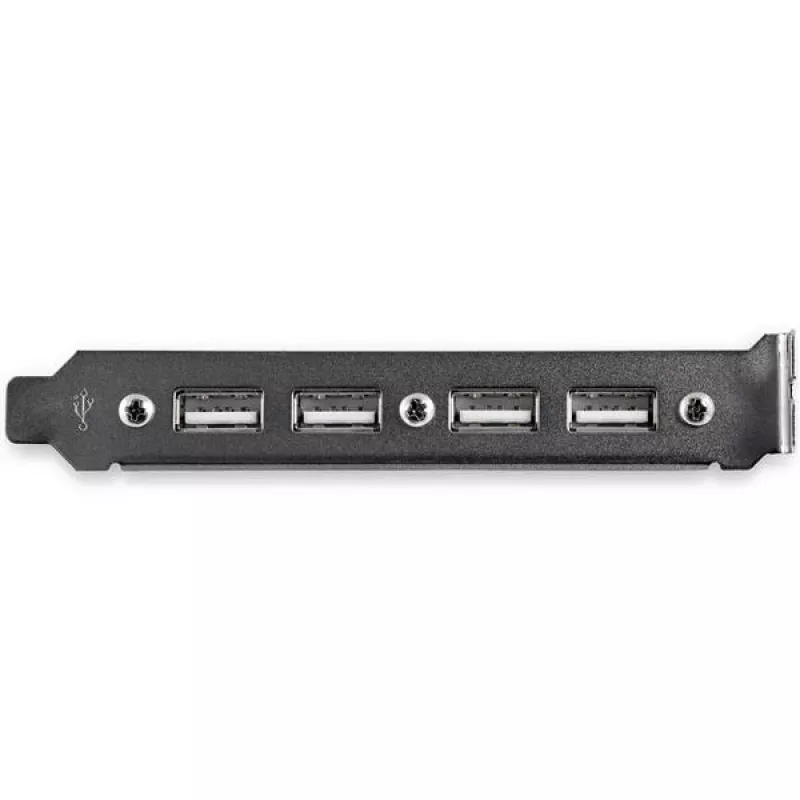 StarTech.com USBPLATE4 4-portový adaptér USB 2.0 so zásuvkami na záslepku slotu a 2x 10-pinovou prípojkou základnej dosky