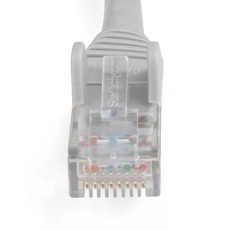 StarTech.com N6LPATCH1MGR sieťový kábel Ethernet CAT6 1 m, LSZH, 10 Gigabit, 650 MHz, 100 W PoE, RJ45 UTP, bez háčikov, overený ETL, 24AWG, sivý