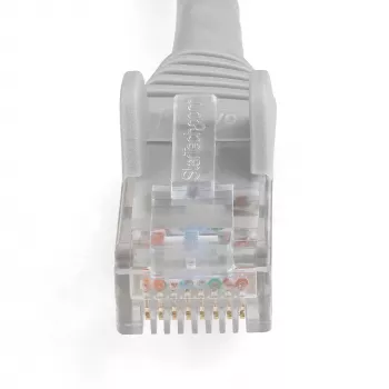 StarTech.com 5m CAT6 ethernetový kábel – LSZH (Low Smoke Zero Halogen) – 10 Gigabit 250 MHz 100 W PoE RJ45 10GbE UTP sieťový patch kábel ochrana západky s odľahčením ťahu – sivá, CAT 6, ETL testovaný, 24AWG