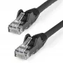 StarTech.com N6LPATCH50CMBK sieťový kábel Ethernet CAT6 50 cm, LSZH, 10 Gigabit, 650 MHz, 100 W PoE, RJ45 UTP, bez háčikov, overený ETL, 24AWG, čierny