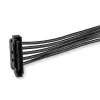 StarTech.com 4x SATA napájací rozbočovač (adaptérový kábel), SATA 15-pin, 4 x SATA, 0,4 m, samec, samica, čierny