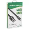InLine Lightning USB kábel, pre iPad, iPhone, iPod, čierny/alu, 1m MFi certifikovaný