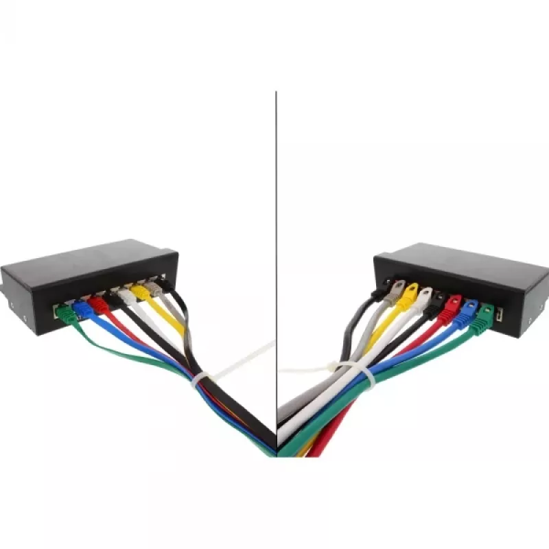 InLine plochý ultra-slim patch kábel U/UTP Cat.6 gigabitový čierny 3m