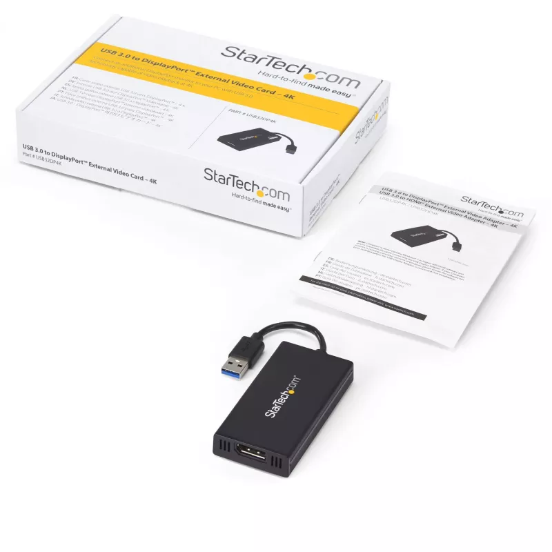 StarTech.com USB 3.0 na DisplayPort adaptér - DisplayLink certifikovaný - 4K 30Hz