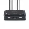 StarTech.com 2-portový hybridný USB-C DisplayPort káblový KVM switch, 4K 60Hz, kompaktný KVM switch s integrovanými 1,8 m USB-A/DisplayPort/audio a 1,2 m USB-C hostiteľskými káblami, napájaný zbernicou – diaľkový ovládač/hotkey prepínanie