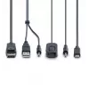 StarTech.com 2-portový hybridný USB-C DisplayPort káblový KVM switch, 4K 60Hz, kompaktný KVM switch s integrovanými 1,8 m USB-A/DisplayPort/audio a 1,2 m USB-C hostiteľskými káblami, napájaný zbernicou – diaľkový ovládač/hotkey prepínanie