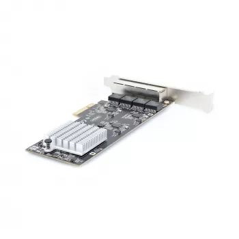 StarTech.com 4-portová 2,5-Gbit/s NBASE-T PCIe sieťová karta, Intel I225-V, štvorportová počítačová sieťová karta, Multi-Gigabit NIC, PCI Express serverová LAN karta, desktopové Ethernet rozhranie