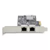 StarTech.com 2-portová 2.5Gbps NBASE-T PCIe sieťová karta, Intel I225-V, dvojportová počítačová sieťová karta, Multi-Gigabit NIC, PCI Express serverová LAN karta, desktopové Ethernet rozhranie