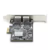 StarTech.com 2-portová 2.5Gbps NBASE-T PCIe sieťová karta, Intel I225-V, dvojportová počítačová sieťová karta, Multi-Gigabit NIC, PCI Express serverová LAN karta, desktopové Ethernet rozhranie
