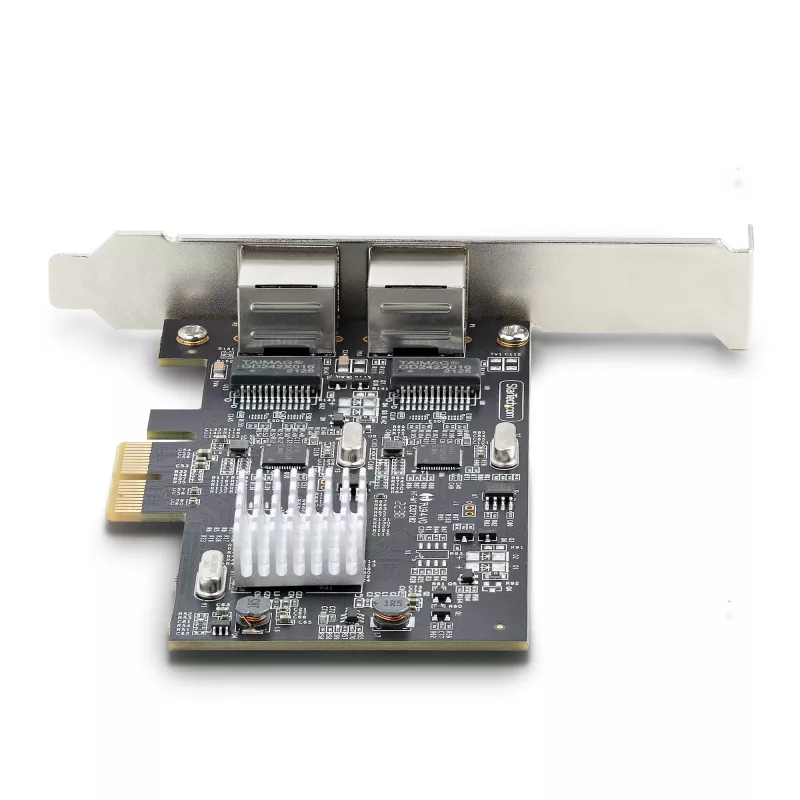 StarTech.com 2-portová 2.5Gbps NBASE-T PCIe sieťová karta, Intel I225-V, dvojportová počítačová sieťová karta, Multi-Gigabit NIC, PCI Express serverová LAN karta, desktopové Ethernet rozhranie