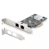 StarTech.com 2-portová 2.5Gbps NBASE-T PCIe sieťová karta, Intel I225-V, dvojportová počítačová sieťová karta, Multi-Gigabit NIC, PCI Express serverová LAN karta, desktopové Ethernet rozhranie