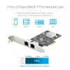 StarTech.com 2-portová 2.5Gbps NBASE-T PCIe sieťová karta, Intel I225-V, dvojportová počítačová sieťová karta, Multi-Gigabit NIC, PCI Express serverová LAN karta, desktopové Ethernet rozhranie