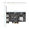 StarTech.com 2-portová 2.5Gbps NBASE-T PCIe sieťová karta, Intel I225-V, dvojportová počítačová sieťová karta, Multi-Gigabit NIC, PCI Express serverová LAN karta, desktopové Ethernet rozhranie