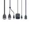 StarTech.com 2-portový hybridný USB-C HDMI káblový KVM switch, 4K 60Hz, kompaktný KVM s 6ft/1,8m USB-A/HDMI/audio a 4ft/1,2m USB-C integrovanými hostiteľskými káblami, napájaný zbernicou - diaľkový ovládač/hotkey prepínanie