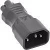InLine napájací adaptér IEC 60320 C14 / C5, 3-pinový, IEC zariadenie / notebook