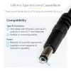 StarTech.com USB na 5,5 mm napájací kábel – typ N dutý konektor – 1 m, 1 m, USB A, dutý konektor typ N