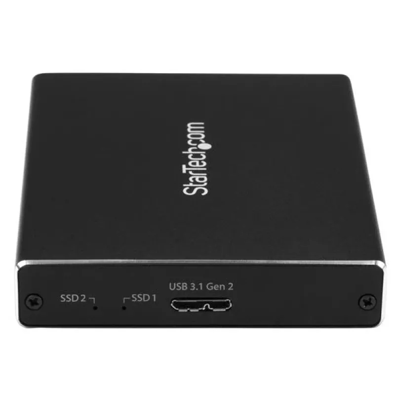 StarTech.com dvojslotové puzdro na disky pre M.2 SATA SSD - USB 3.1 (10 Gbit/s) - RAID