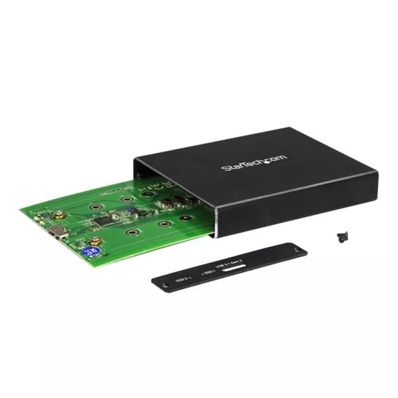 StarTech.com dvojslotové puzdro na disky pre M.2 SATA SSD - USB 3.1 (10 Gbit/s) - RAID
