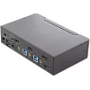 StarTech.com 2-portový HDMI KVM switch - jednomonitorový 4K 60Hz Ultra HD HDR - desktopový HDMI 2.0 KVM switch s 2-portovým USB 3.0 hubom (5 Gbit/s) a 4x USB 2.0 HID, audio - hotkey prepínanie - TAA