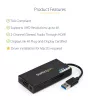 StarTech.com USB 3.0 na HDMI adaptér - 4K 30Hz Ultra HD - DisplayLink certifikovaný - USB Type-A na HDMI display adaptér konvertor pre monitor - externá video a grafická karta - Mac a Windows
