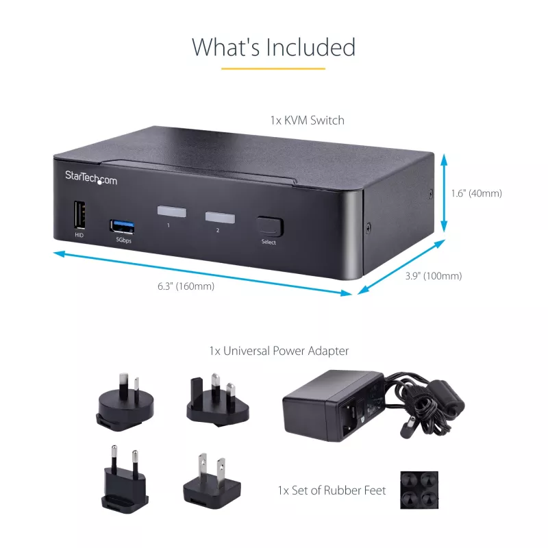 StarTech.com SV231DPUCA KVM switch čierny
