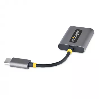 StarTech.com USB-C rozbočovač pre slúchadlá, USB Type-C adaptér pre dvojité headset s mikrofónovým vstupom, USB-C na 3,5-mm audio adaptér/slúchadlový dongle, USB-C na audio konektor samica/aux výstup, 24-bit DAC