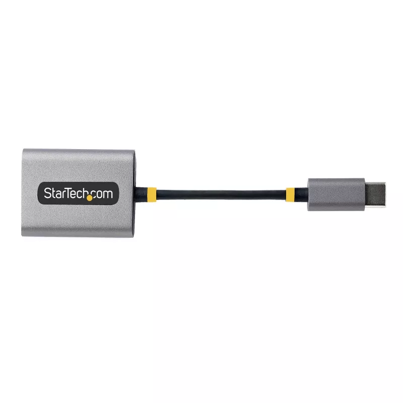StarTech.com USB-C rozbočovač pre slúchadlá, USB Type-C adaptér pre dvojité headset s mikrofónovým vstupom, USB-C na 3,5-mm audio adaptér/slúchadlový dongle, USB-C na audio konektor samica/aux výstup, 24-bit DAC