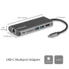 StarTech.com USB-C multiport adaptér, prenosný USB-C dock na 4K HDMI, 2x USB 3.0 hub, SD/SDHC, GbE, 60W PD pass-through – USB Type-C/Thunderbolt 3 – NAHRADENÉ DKT30CHSDPD1