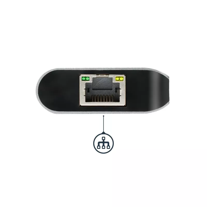 StarTech.com USB-C multiport adaptér, prenosný USB-C dock na 4K HDMI, 2x USB 3.0 hub, SD/SDHC, GbE, 60W PD pass-through – USB Type-C/Thunderbolt 3 – NAHRADENÉ DKT30CHSDPD1