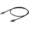 StarTech.com 1m čierny SuperSpeed USB 3.0 predlžovací kábel A na A - M/F