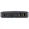 InLine Qi Powerstation Multiport nabíjačka, 4x USB-C + 2x USB-A, GaN 100 W, bezdrôtové nabíjanie 15 W, čierna (31517K)