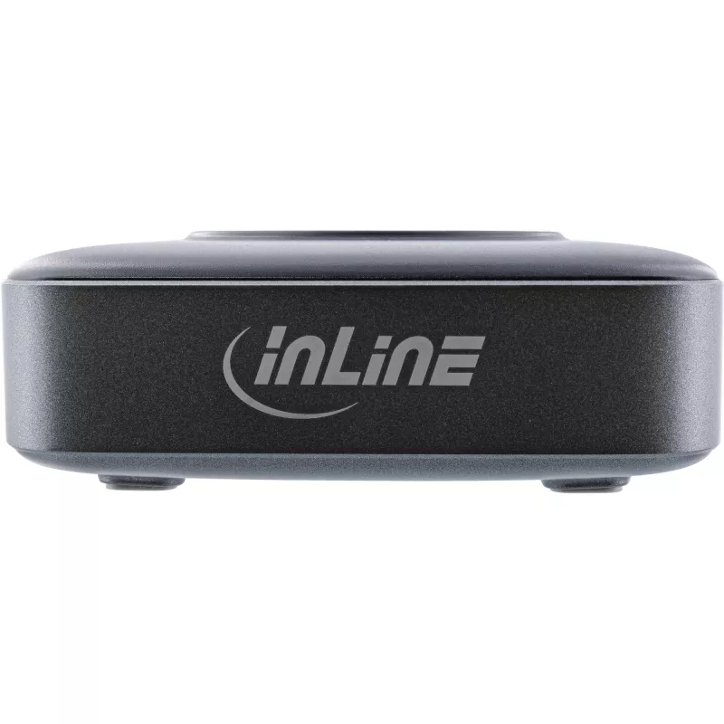 InLine Qi Powerstation Multiport nabíjačka, 4x USB-C + 2x USB-A, GaN 100 W, bezdrôtové nabíjanie 15 W, čierna (31517K)