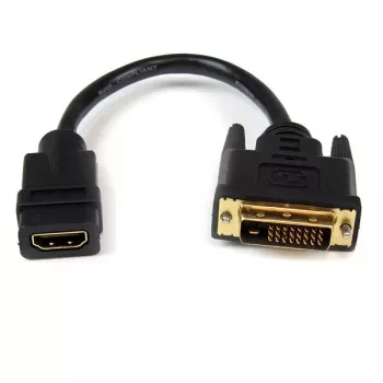 StarTech.com 8-palcový HDMI na DVI-D video kábel adaptér – HDMI konektor samica na DVI konektor samec