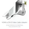StarTech.com 8in HDMI na DVI-D video kábel adaptér – HDMI konektor samec na DVI konektor samica