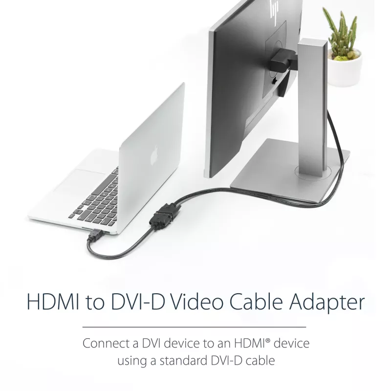 StarTech.com 8in HDMI na DVI-D video kábel adaptér – HDMI konektor samec na DVI konektor samica