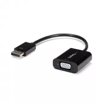 StarTech.com DisplayPort na VGA adaptér – aktívny DP na VGA konvertor – 1080p video – DP/DP++ zdroj na VGA monitor káblový adaptér – DP na VGA adaptér dongle digitálny na analógový – DP 1.2 na VGA