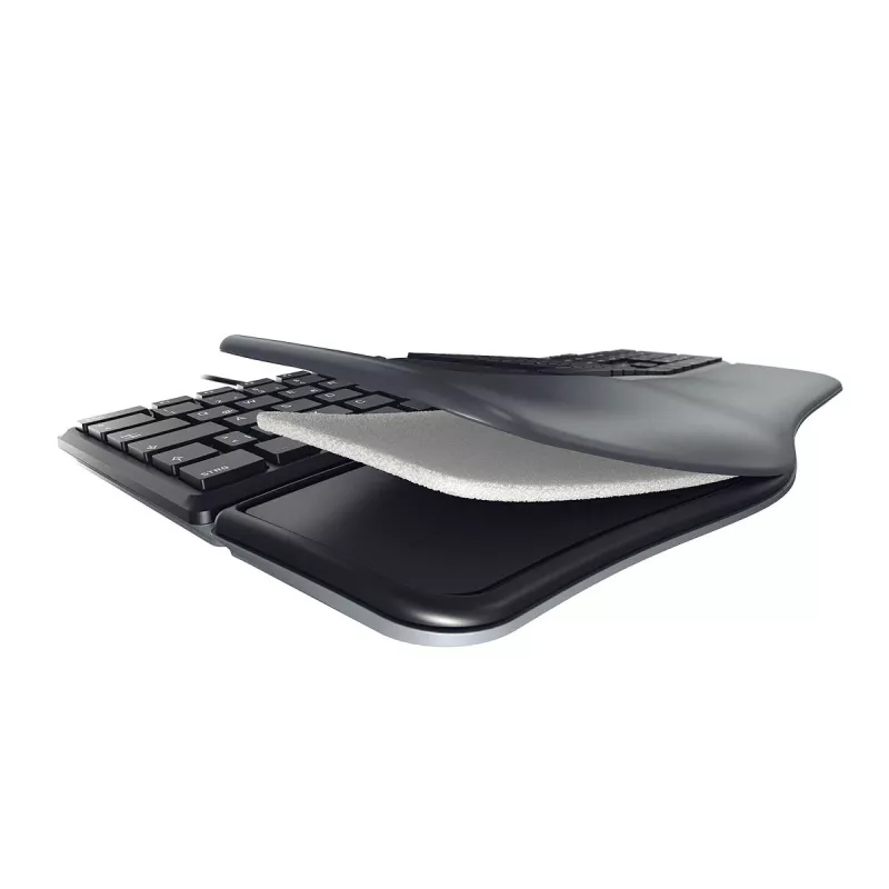 CHERRY KC 4500 ERGO klávesnica univerzálna USB QWERTY US anglická čierna